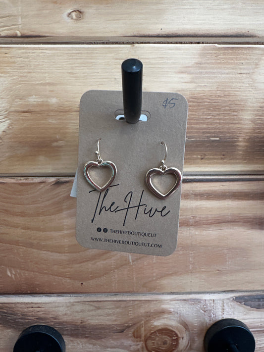 Gold Heart Earrings