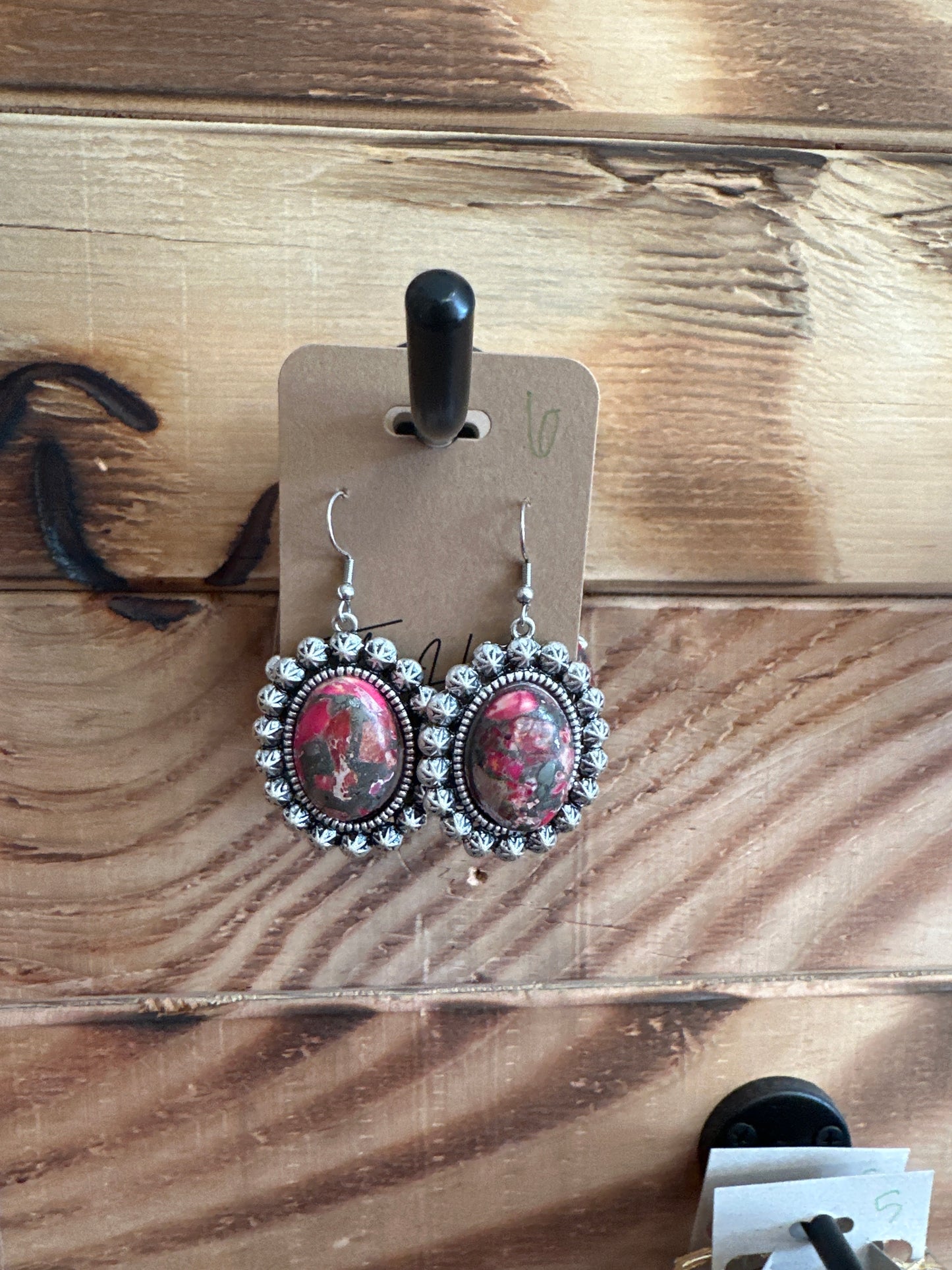 Red Stone Earrings