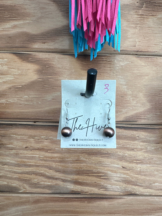 Dainty Copper Earrings