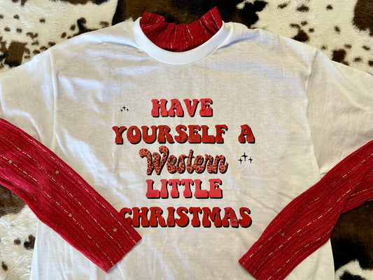 Have Yourself a Western Little Christmas Tee
