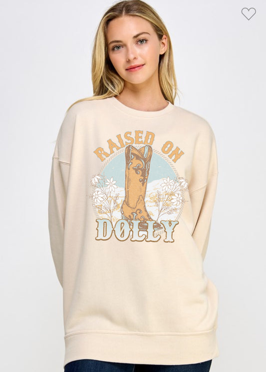 Raised on Dolly Oversized Crewneck Sweatshirt