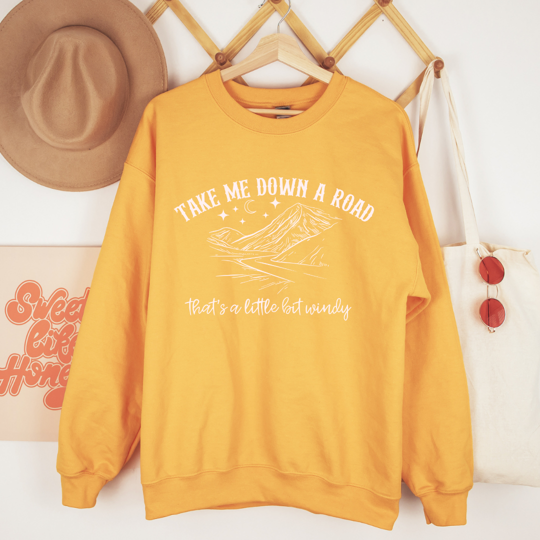 Take Me Down a Road Crewneck Sweatshirt