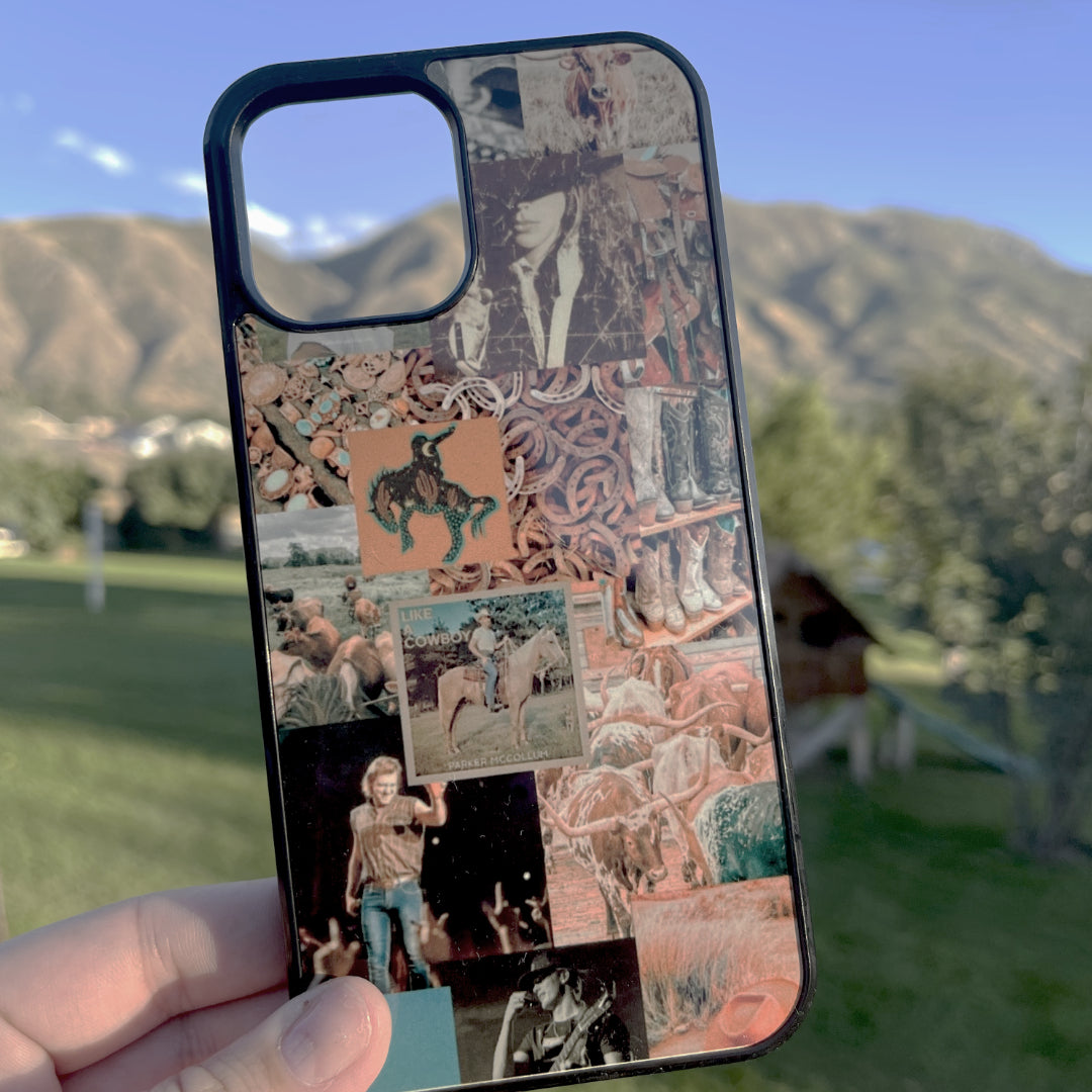 Like a Cowboy Collage Phone Case