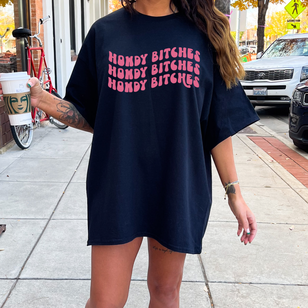 Pink Howdy Bitches Tee