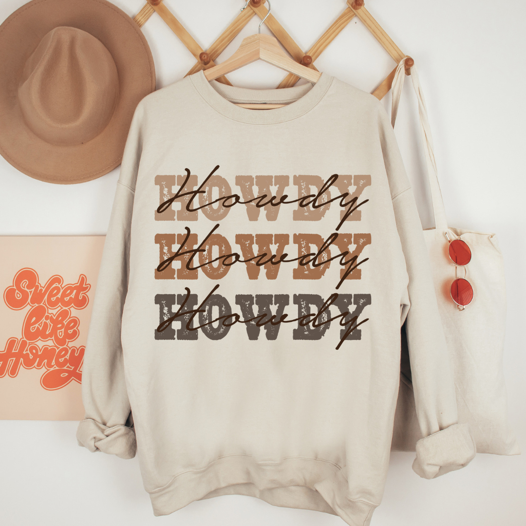 Stacked Howdy Crewneck