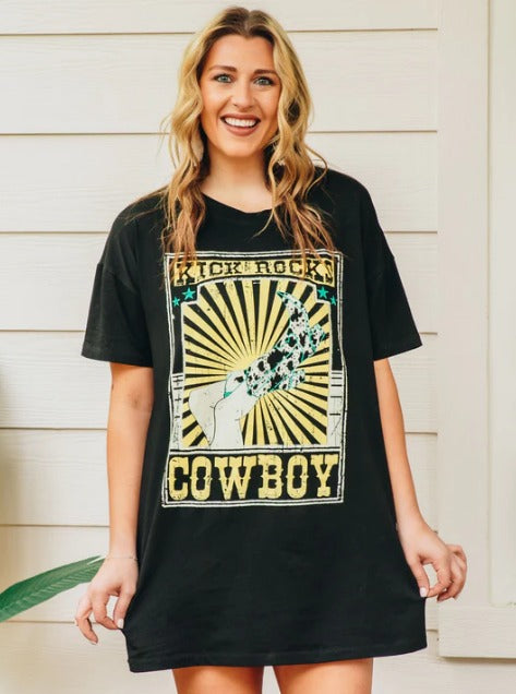 Kick Rocks Cowboy T-Shirt Dress